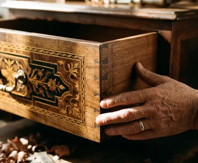 Marqueterie et queue d’aronde, vocabulaire du meuble ancien
